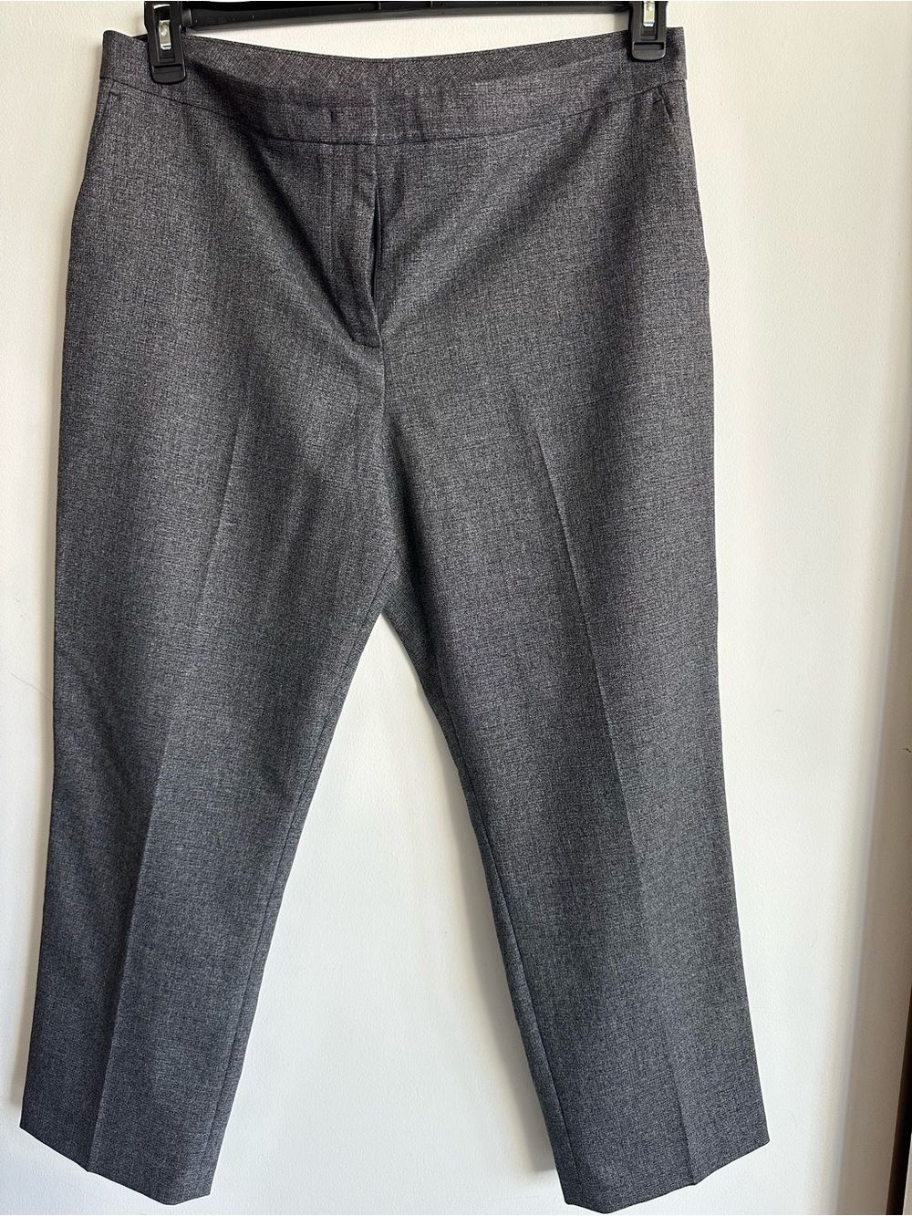 DKNY Women's Pants Size 16 Charcoal Gray Tailored Ankle Trousers